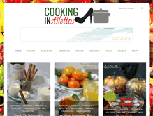 Tablet Screenshot of cookinginstilettos.com
